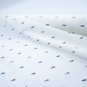 Luxurious Italian Cotton with Embroidery