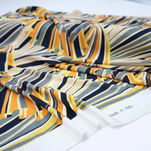 Exclusive Graphic Italian Printed Jersey 100% Viscose