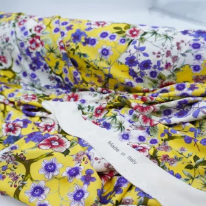 Fashionable Floral Italian Printed Jersey 100% Viscose