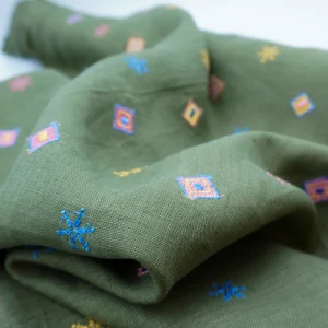 Exclusive Italian Designer Linen with Embroidery