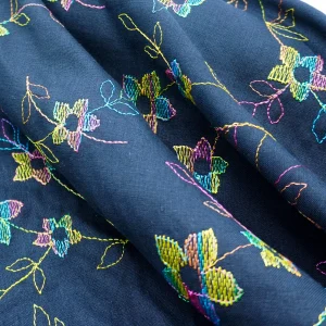 Exclusive Italian Designer Linen with Embroidery