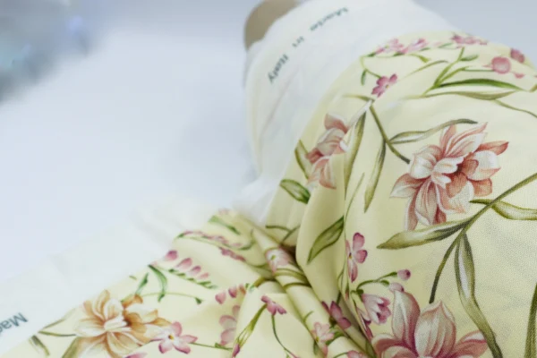 Romantic Floral Italian Printed Jersey 100% Viscose