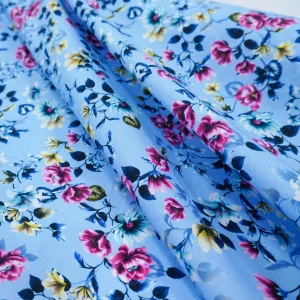 Flowered Italian Printed 100% Cotton